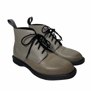 Dr. Martens Emmeline Classic Lace-up Leather Boots Sz 10 Gray